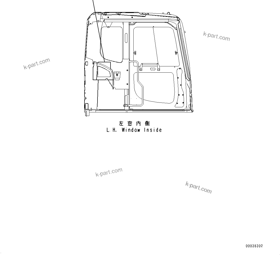 Komatsu parts book diagram for PC450LC-8R S/N 79001-UP: LUBRICATION CHART, (#75876-)