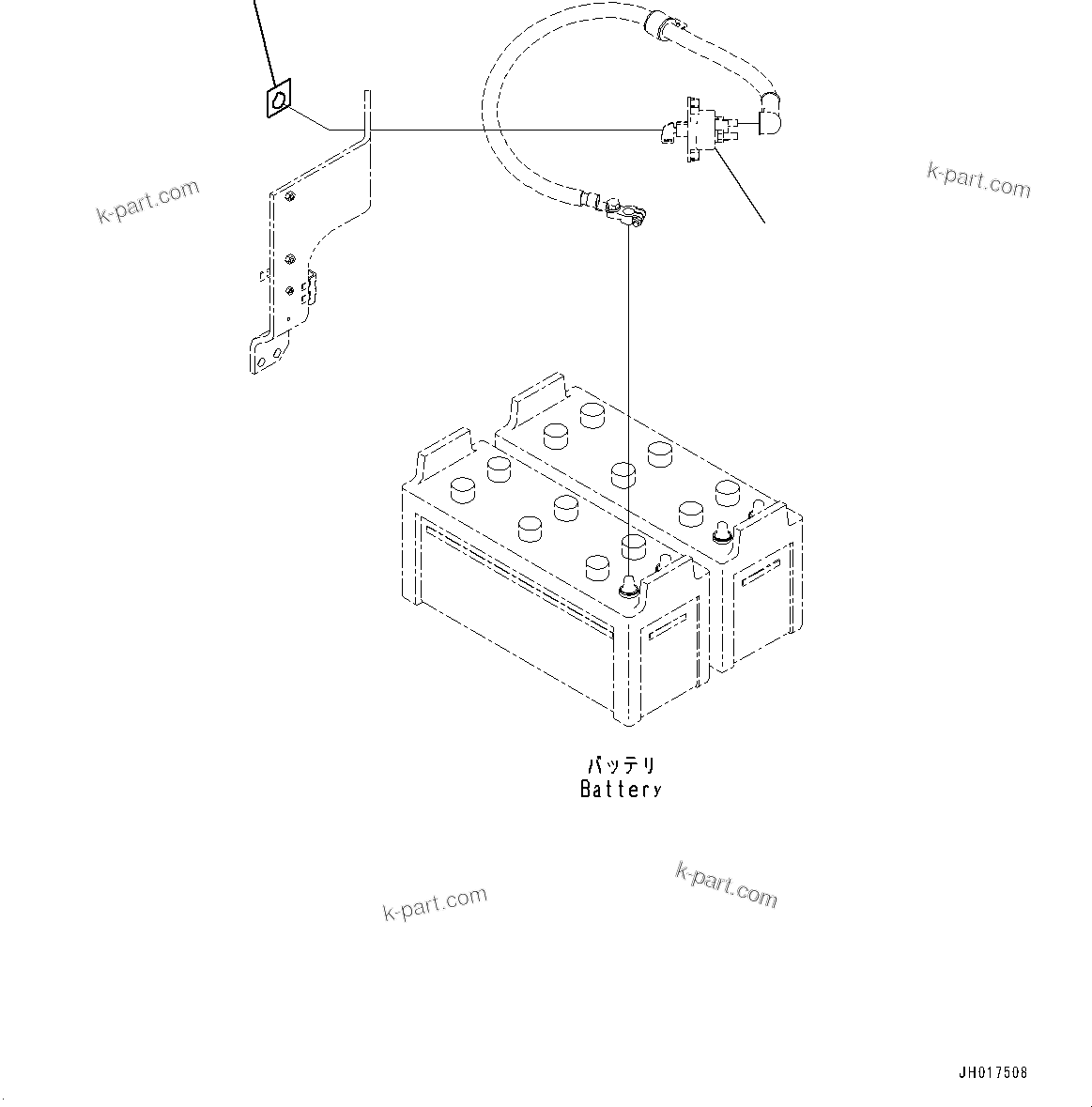 Komatsu parts book diagram for PC450LC-8R S/N 79001-UP: CAUTION PLATES, BATTERY, (#76724-)