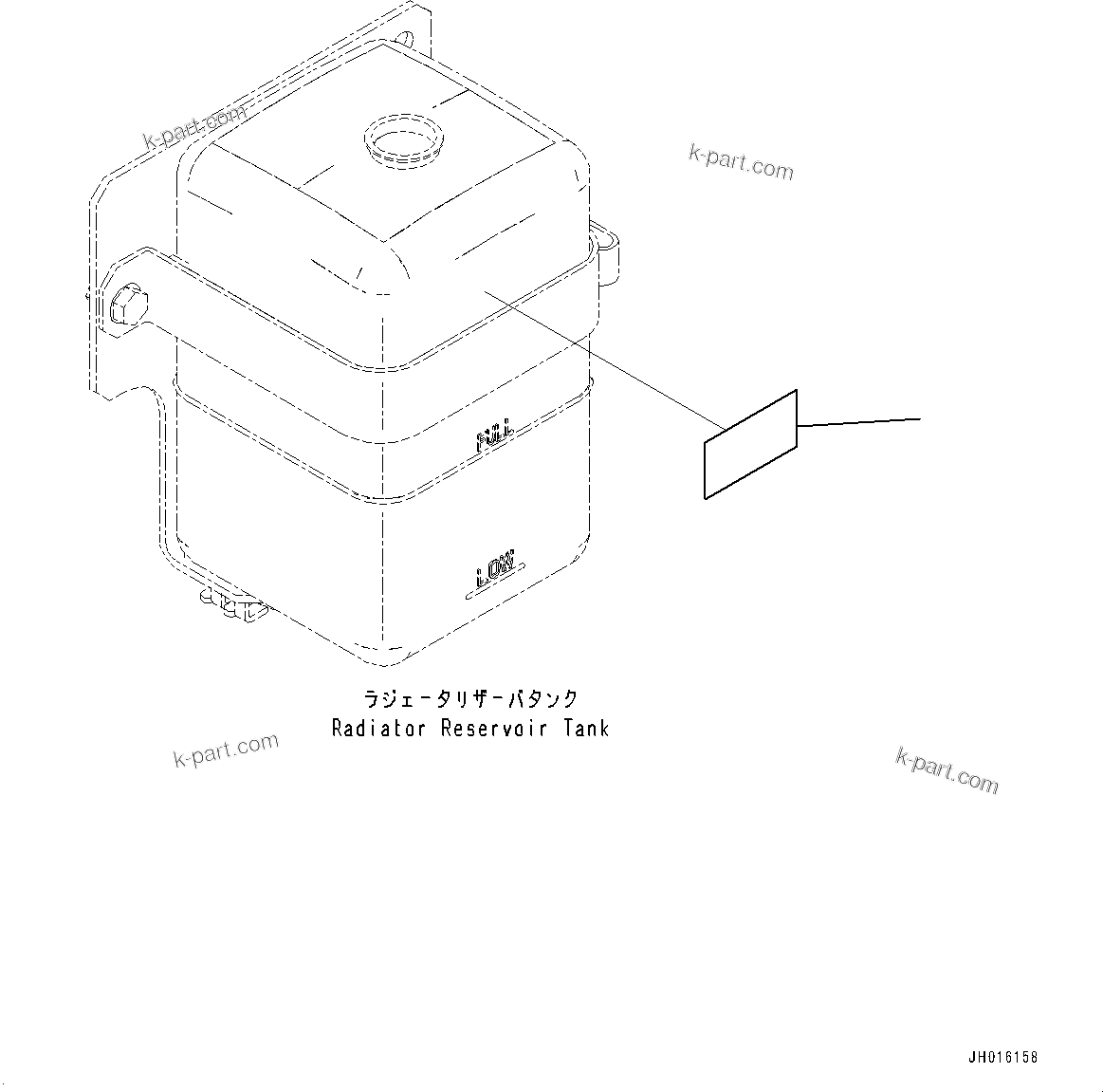 Komatsu parts book diagram for PC450LC-8R S/N 79001-UP: COOLANT DECAL, (#75100-)