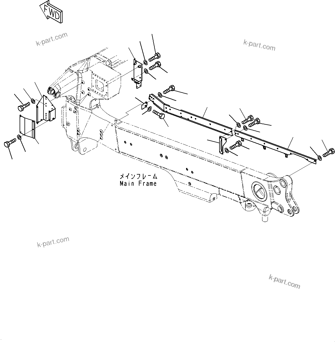 Komatsu parts book diagram for HD785-7 S/N 37001-UP: ELECTRIC WIRING HARNESS, BRACKET(#30001-)