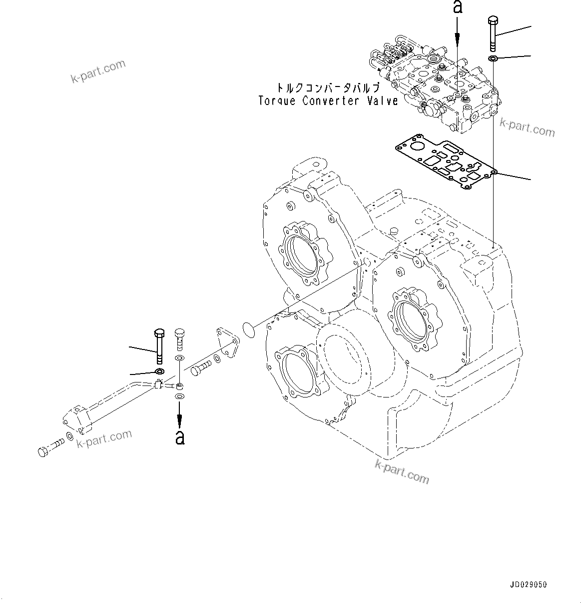 Komatsu parts book diagram for HD785-7 S/N 37001-UP: TORQUE CONVERTER AND TRANSMISSION, MOUNTING (2/3)(#30001-)