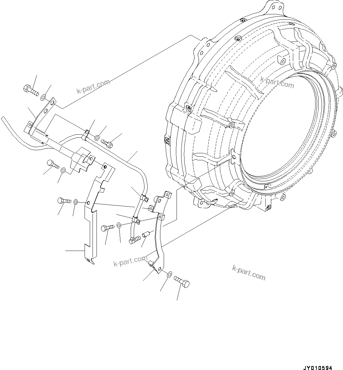 Komatsu parts book diagram for HD785-7 S/N 37001-UP: REAR AXLE, FINAL DRIVE, BRAKE, L.H. (4/4)(#30001-)