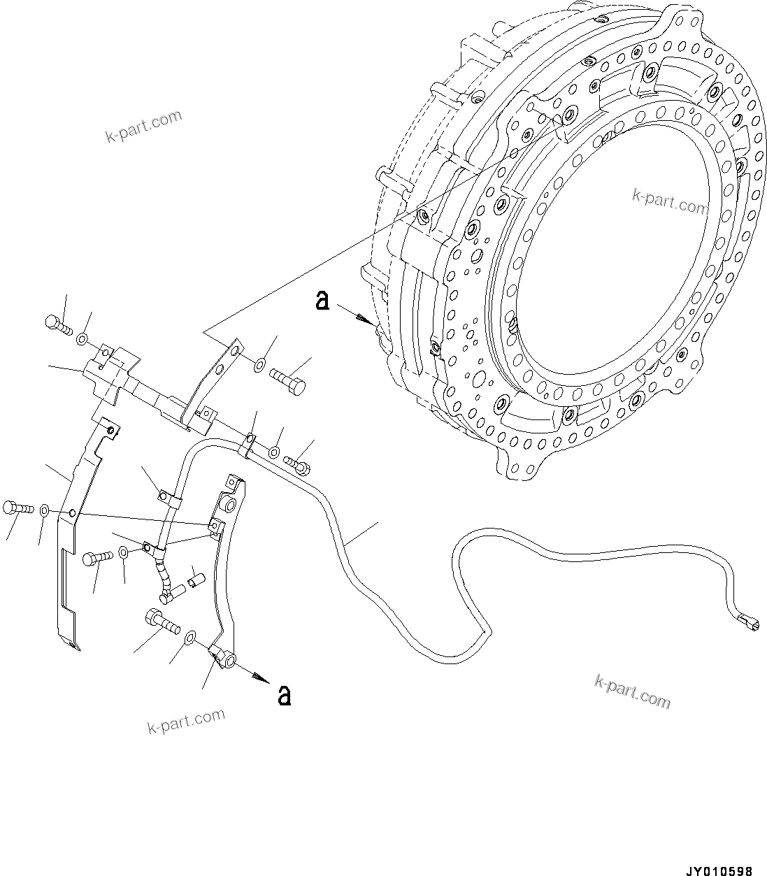 Komatsu parts book diagram for HD785-7 S/N 37001-UP: REAR AXLE, FINAL DRIVE, BRAKE, R.H. (4/4)(#30001-)