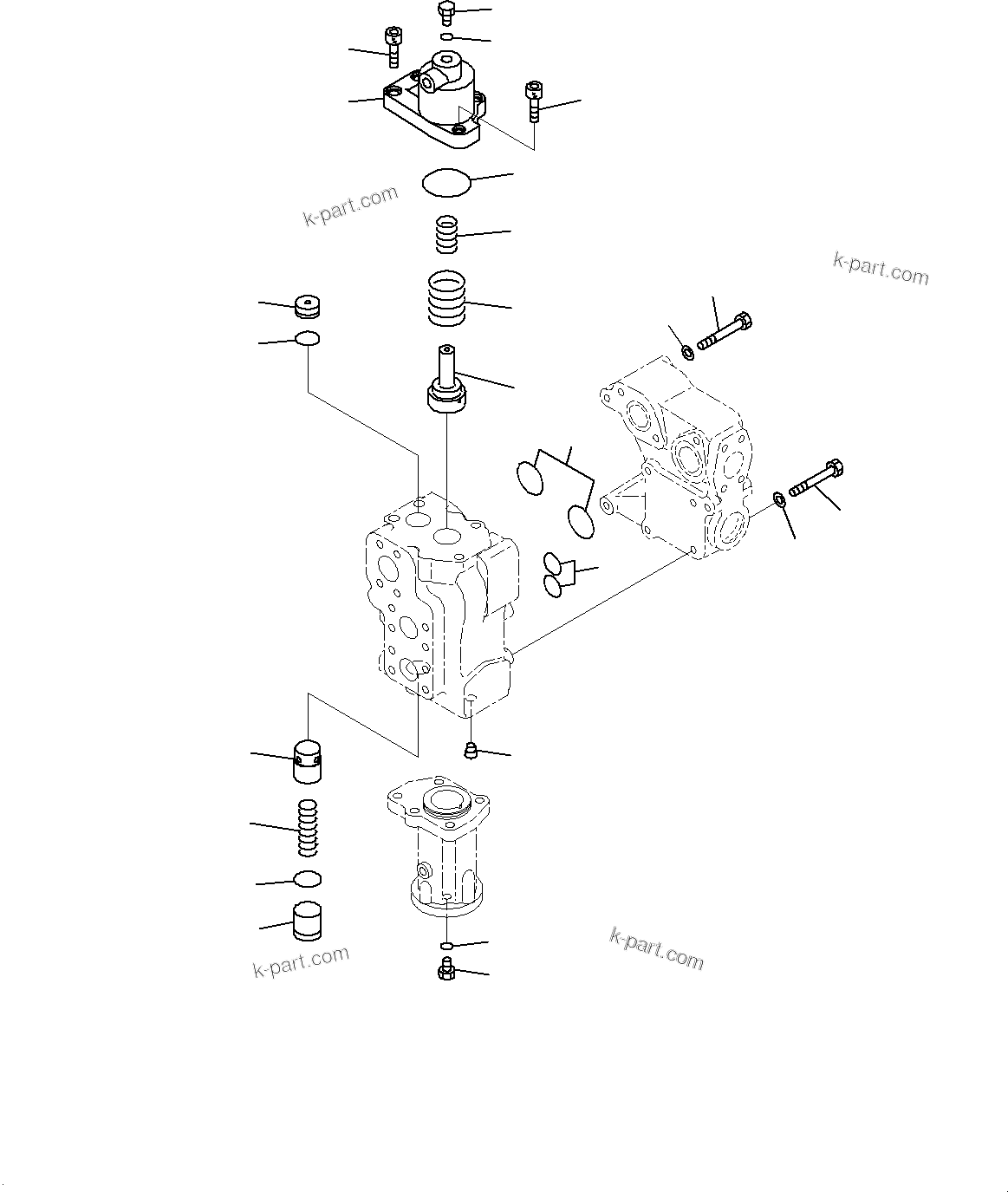 Komatsu parts book diagram for HD785-7 S/N 37001-UP: HYDRAULIC TANK, HOIST VALVE (3/3)(#30001-)