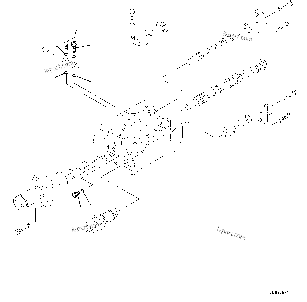 Komatsu parts book diagram for HD785-7 S/N 37001-UP: HYDRAULIC TANK, DEMAND VALVE (3/3)(#30001-)