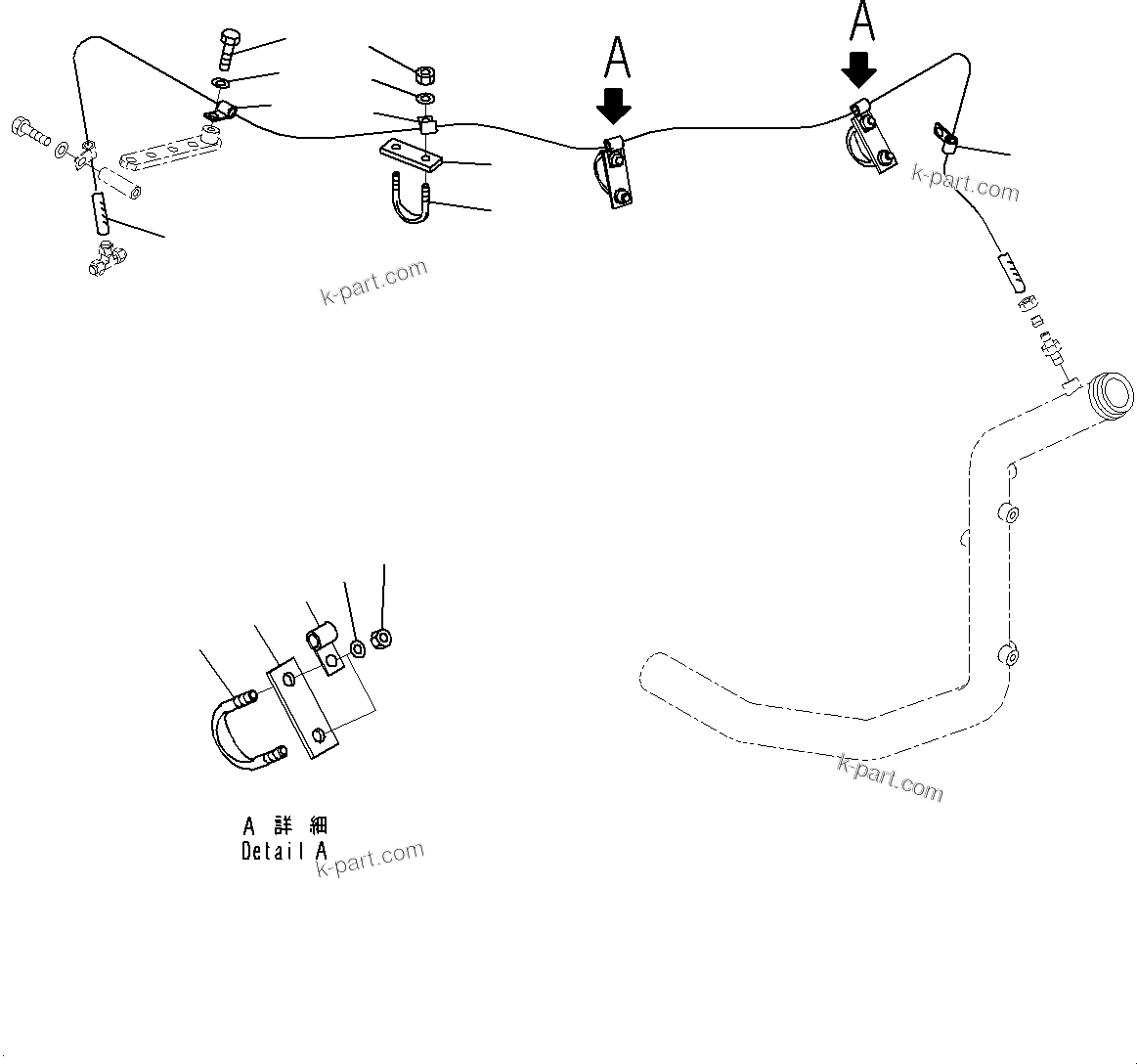Komatsu parts book diagram for HD785-7 S/N 37001-UP: HYDRAULIC TANK, TRANSMISSION PIPING (2/2)(#30001-)