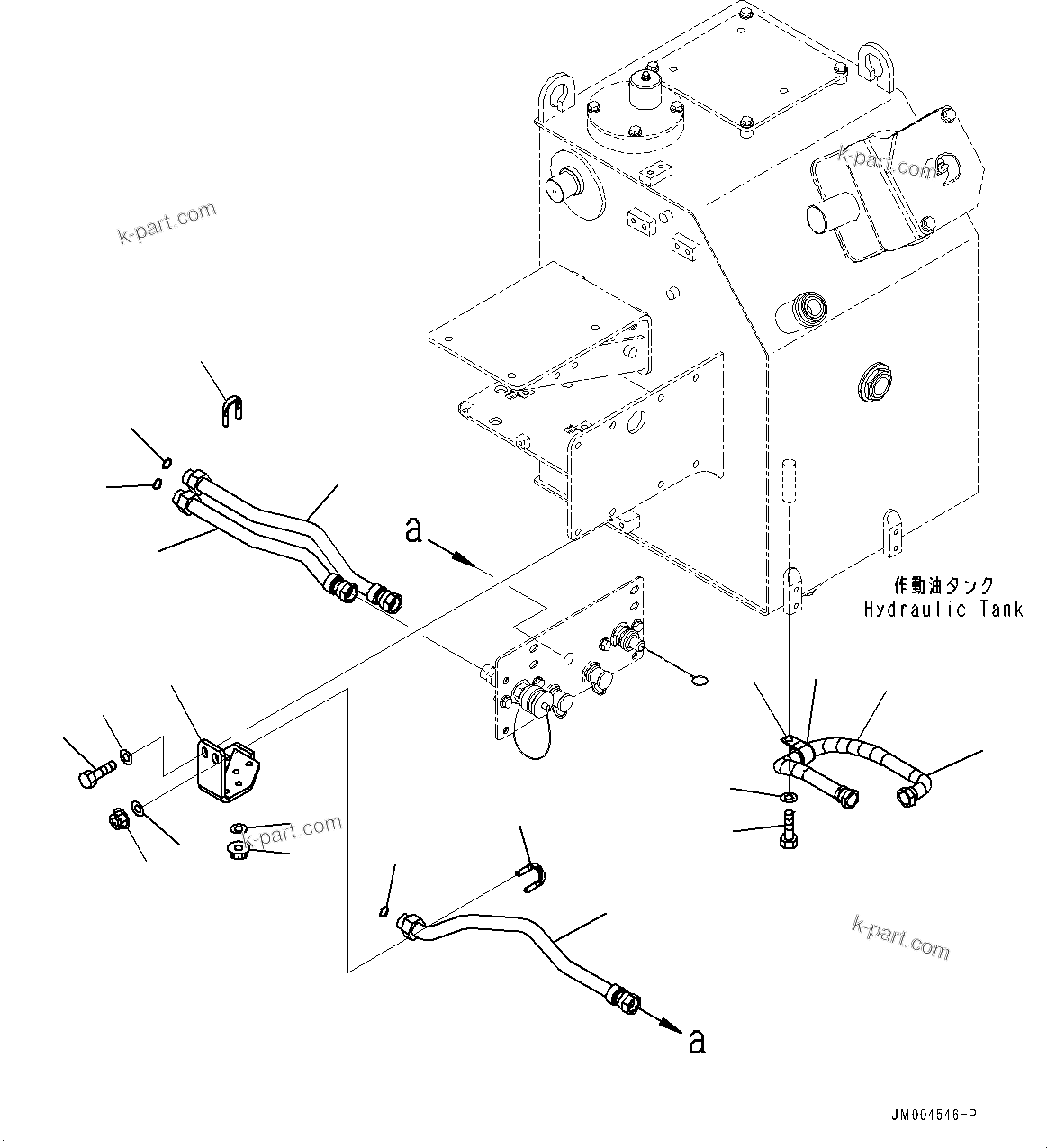 Komatsu parts book diagram for HD785-7 S/N 37001-UP: HYDRAULIC TANK, QUICK CHARGE RELATED PARTS (2/2)(#30349-)