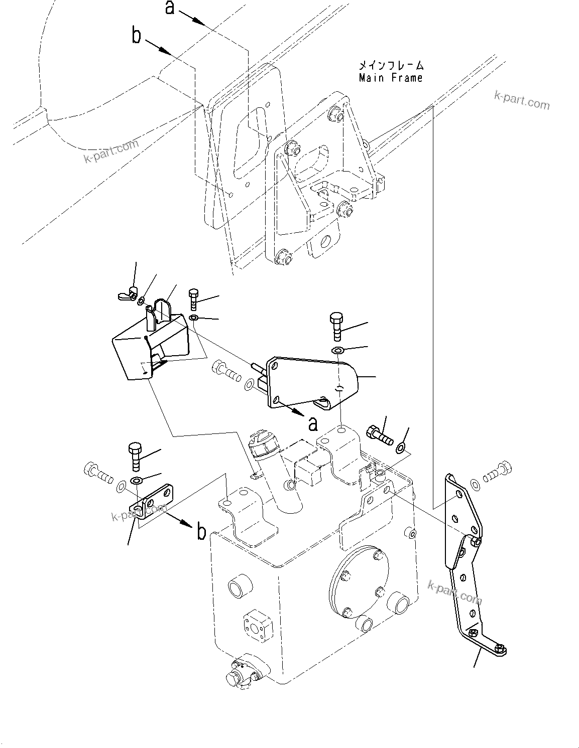Komatsu parts book diagram for HD785-7 S/N 37001-UP: BRAKE PIPING, MOUNTING(#30001-)