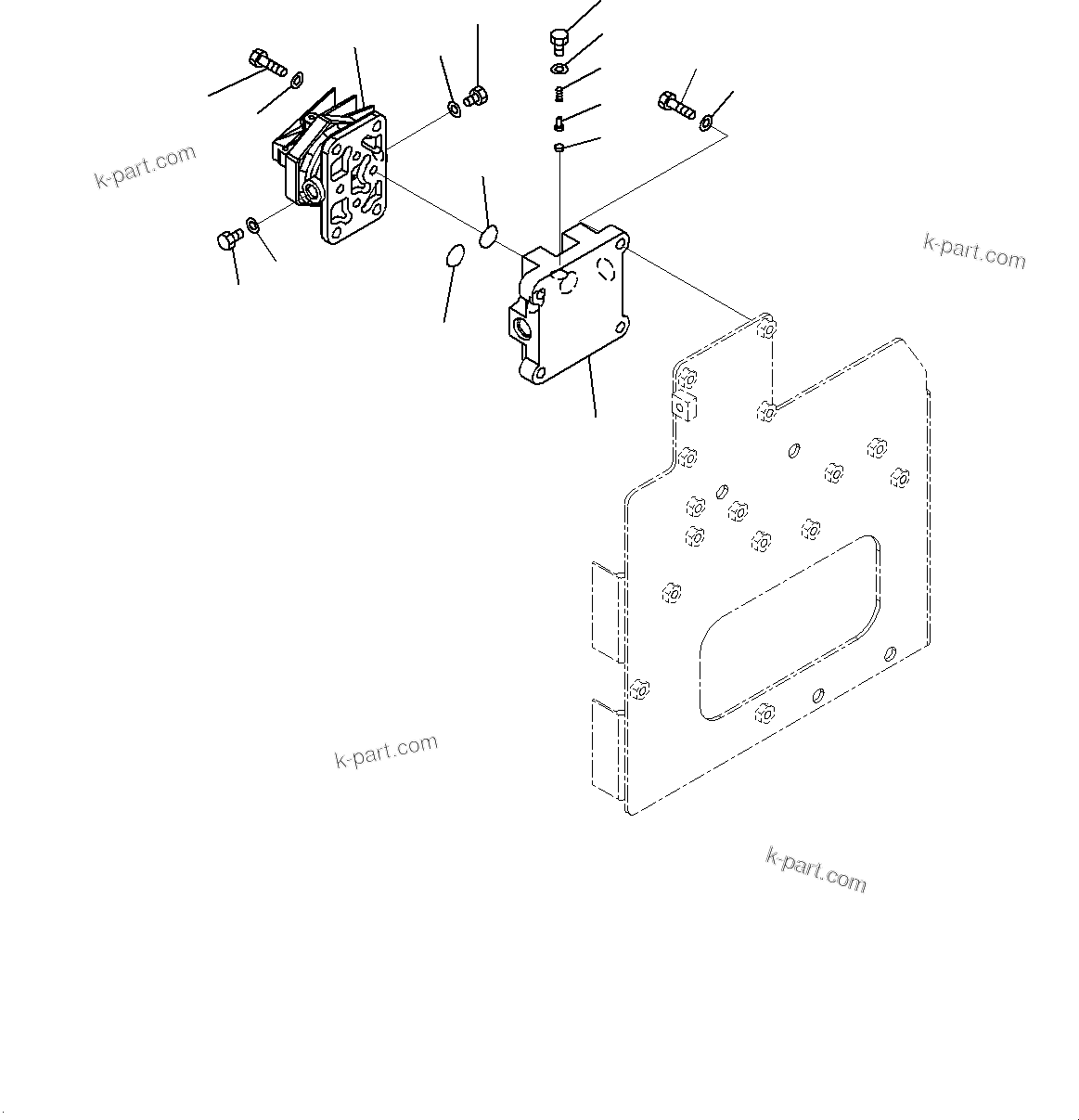 Komatsu parts book diagram for HD785-7 S/N 37001-UP: ENGINE FILTER AND RELATED PARTS, PUMP (2/2)(#30001-)