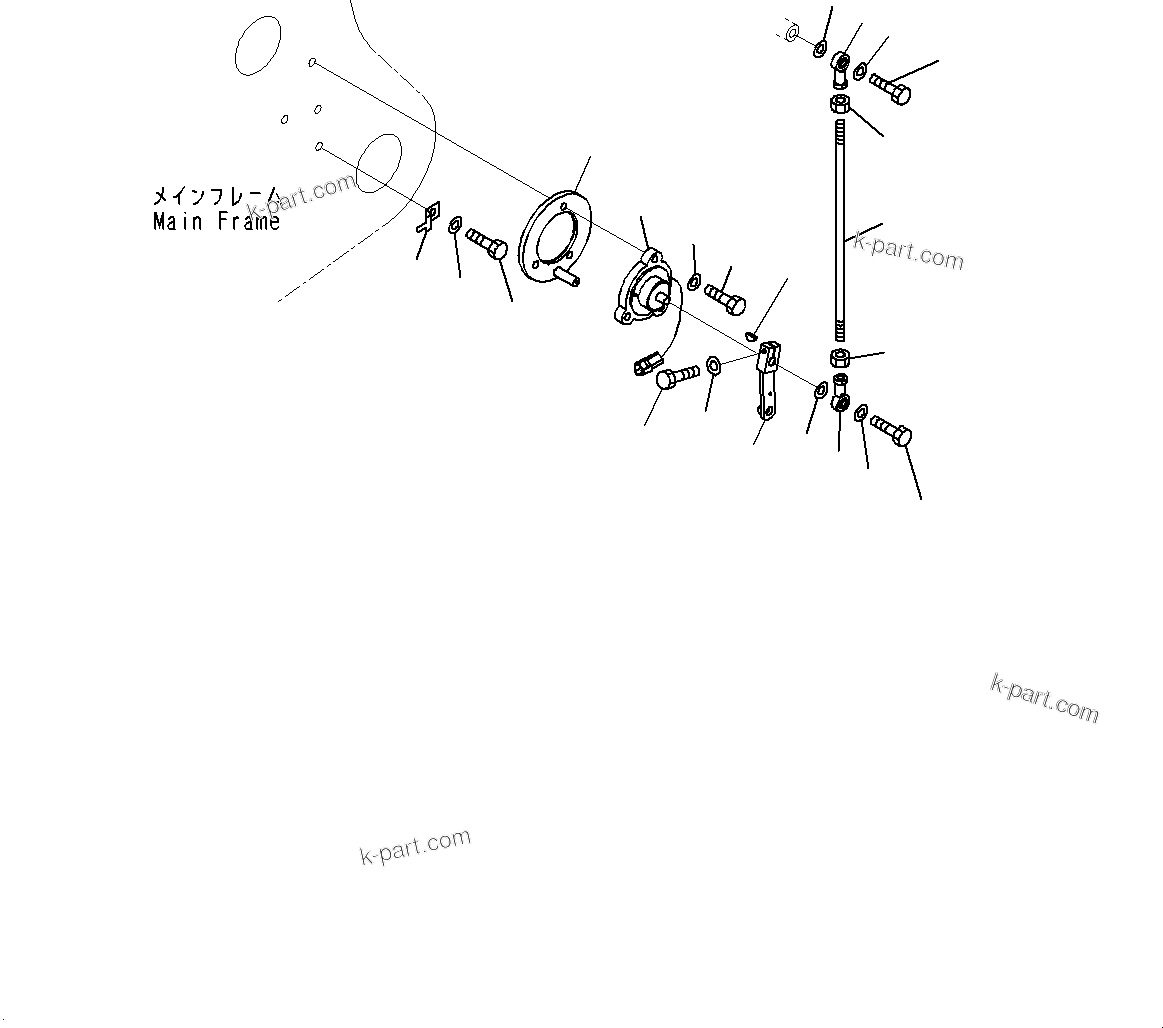 Komatsu parts book diagram for HD785-7 S/N 37001-UP: BODY POSITIONER, (#30001-)