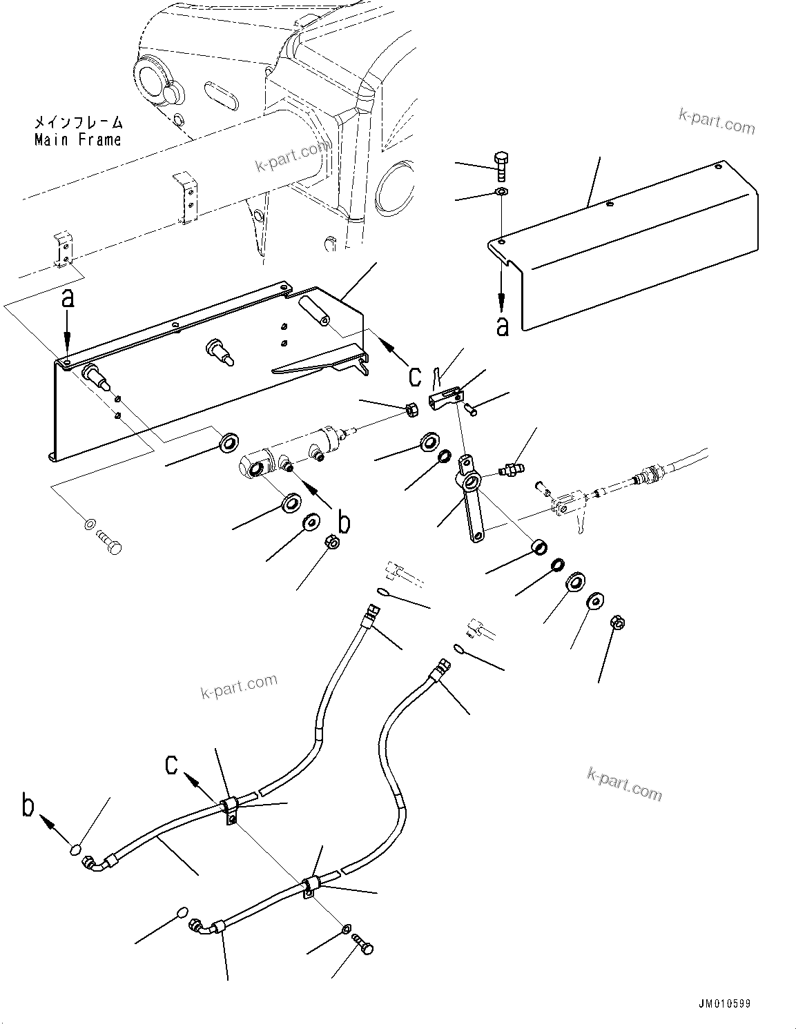 Komatsu parts book diagram for HD785-7 S/N 37001-UP: EXHAUST BRAKE, MOUNTING BRACKET (2/2)(#31745-)