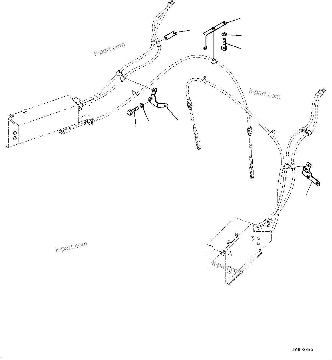 Komatsu parts book diagram for HD785-7 S/N 37001-UP: EXHAUST BRAKE, BRACKET(#31745-)