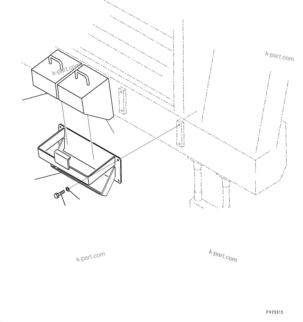 Komatsu parts book diagram for HD785-7 S/N 37001-UP: TIRE STOPPER, (#30001-)