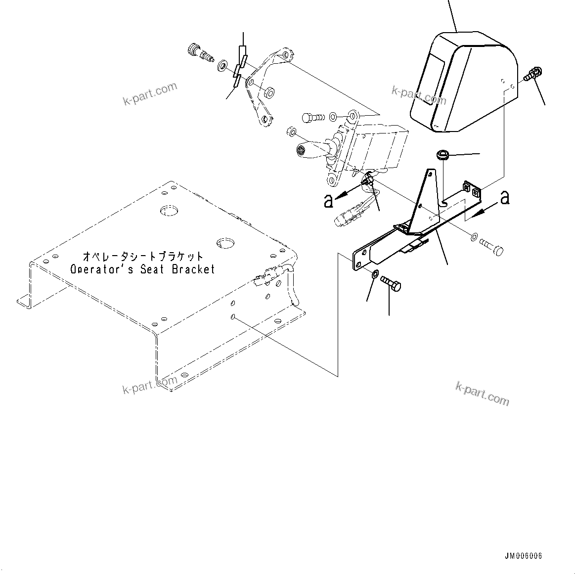 Komatsu parts book diagram for HD785-7 S/N 37001-UP: OPERATOR'S SEAT, DUMP CONTROL (1/2)(#37001-)