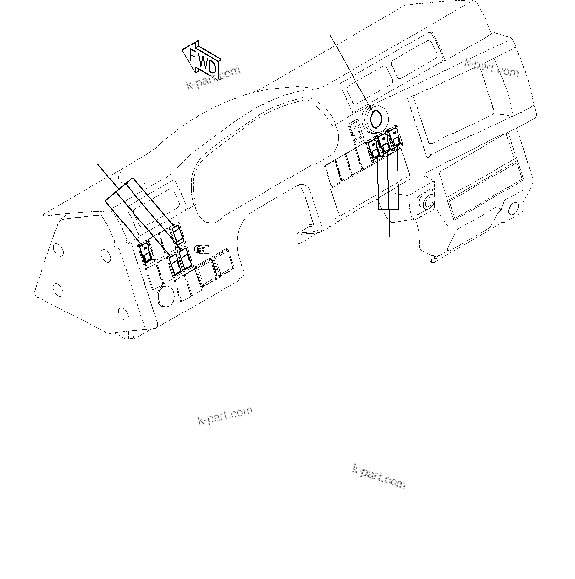 Komatsu parts book diagram for HD785-7 S/N 37001-UP: CAB, DECAL(#37001-)