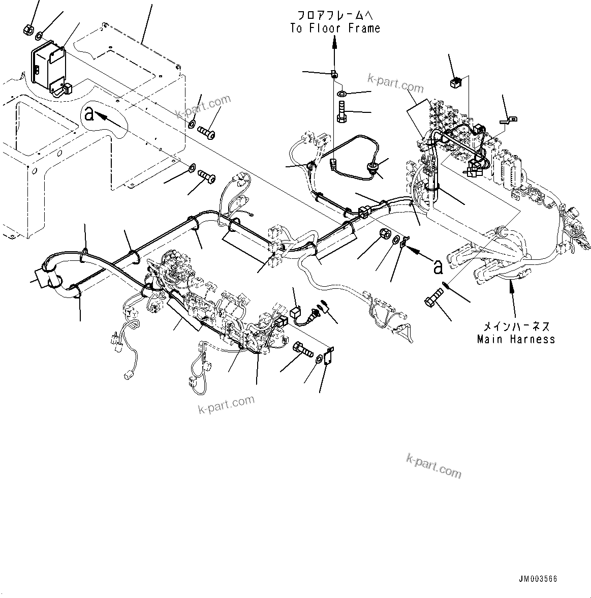 Komatsu parts book diagram for HD785-7 S/N 37001-UP: CAB, AUTO-GREASING CONTROLLER(#37001-)