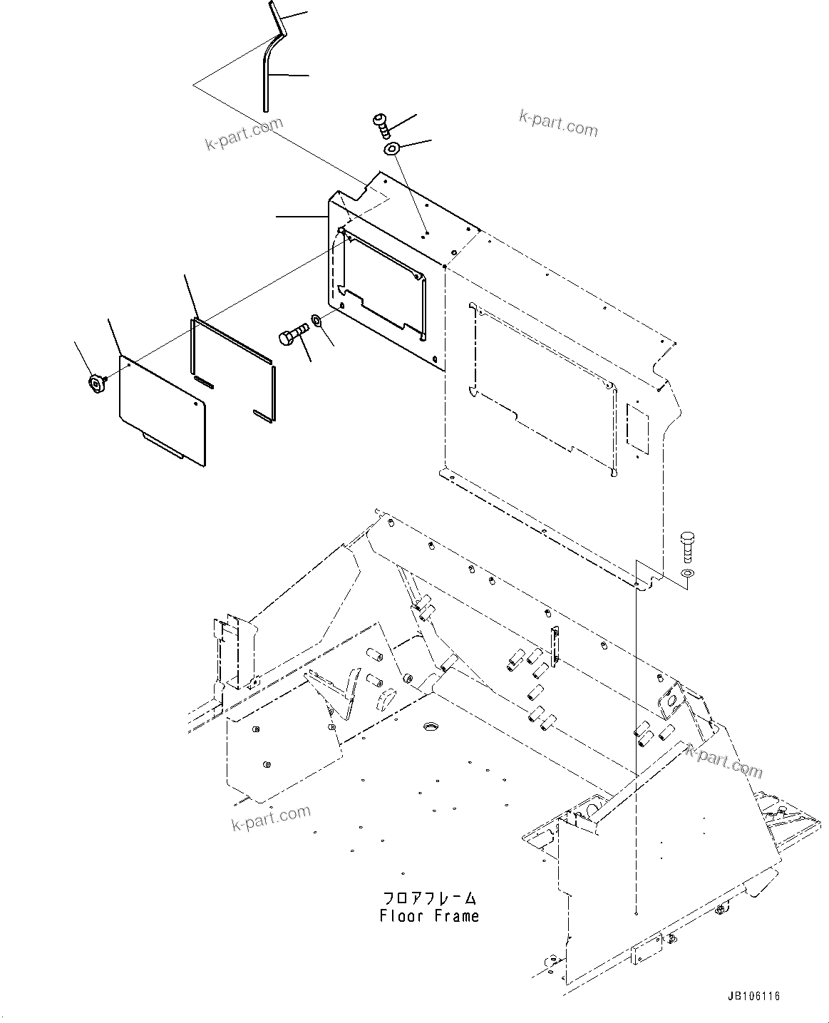Komatsu parts book diagram for HD785-7 S/N 37001-UP: KOMTRAX CONTROLLER, REAR COVER (WITH KOMTRAX, 3G)(#37001-)