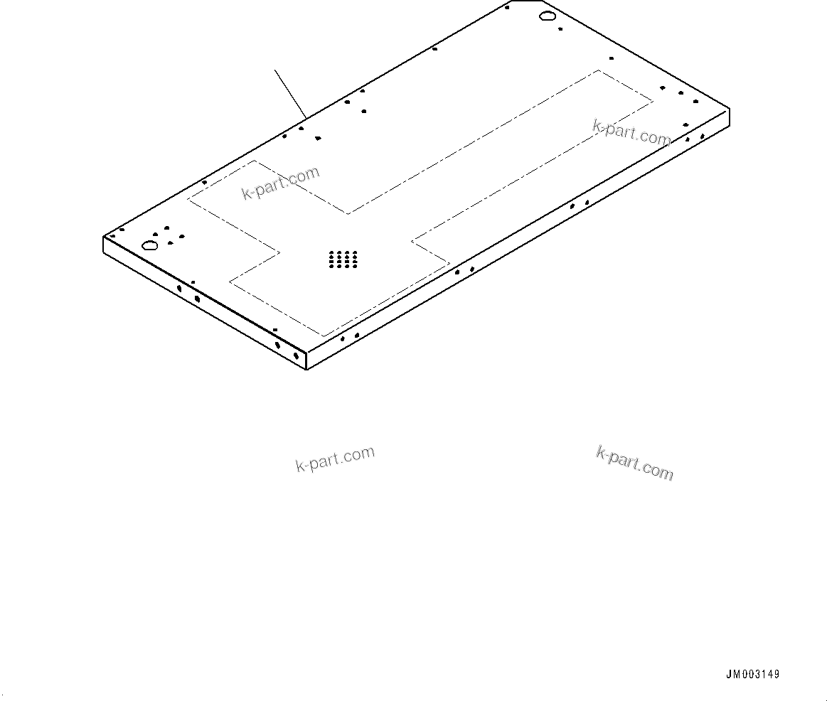 Komatsu parts book diagram for HD785-7 S/N 37001-UP: PLATFORM GROUP, PLATFORM, R.H. (WITH VHMS, PAYLOAD METER, BATTERY DISCONNECT SWITCH, AUTO-GREASING SYSTEM)(#30001-)