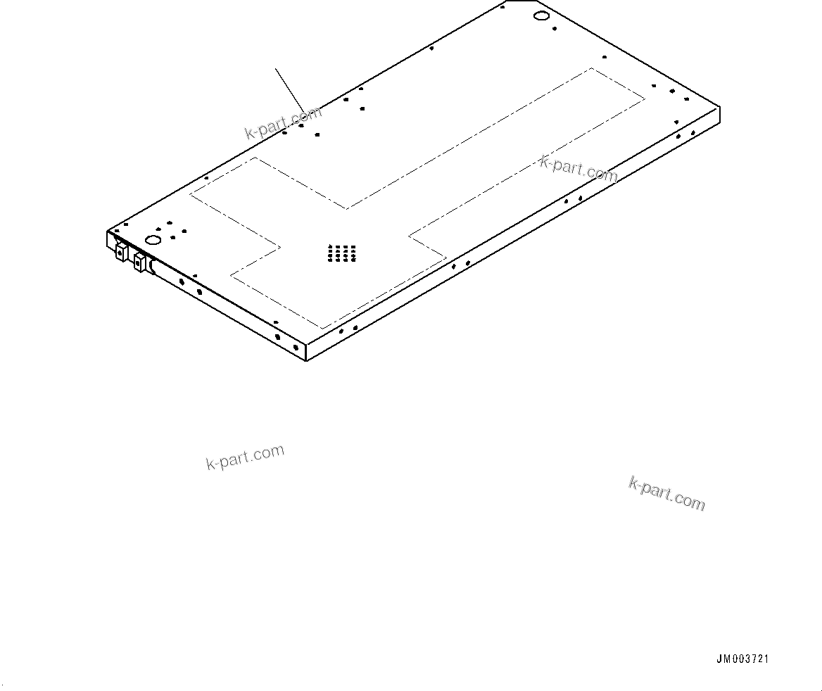 Komatsu parts book diagram for HD785-7 S/N 37001-UP: PLATFORM GROUP, PLATFORM, R.H. (WITH VHMS AND ORBCOMM, PAYLOAD METER, AUTO-GREASING SYSTEM)(#30001-)