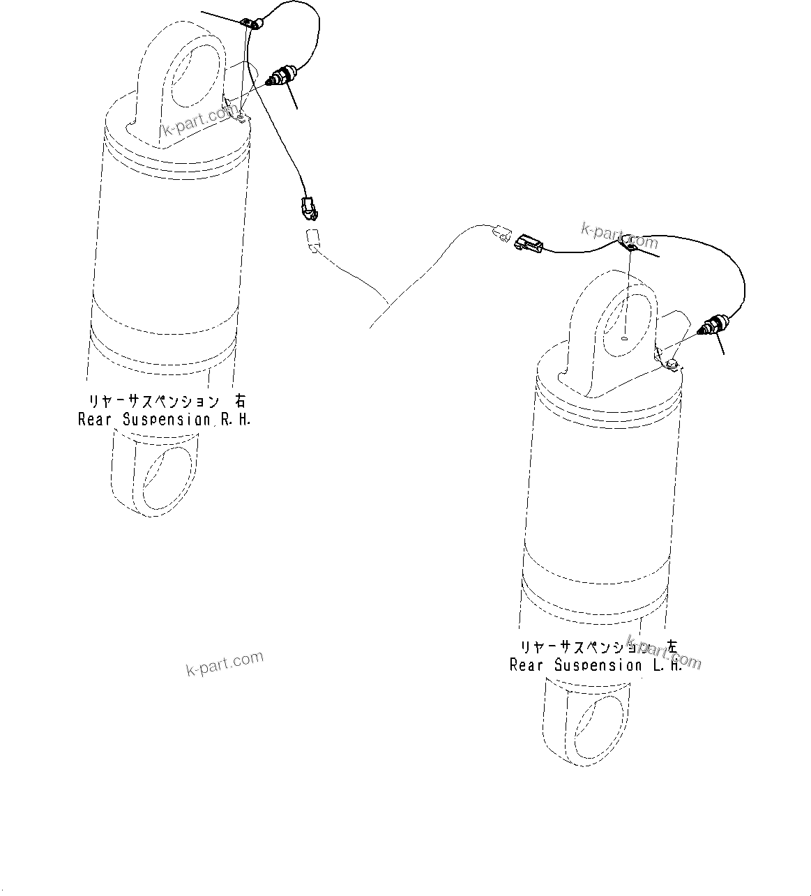 Komatsu parts book diagram for HD785-7 S/N 37001-UP: REAR SUSPENSION PRESSURE SENSOR, (#30001-)