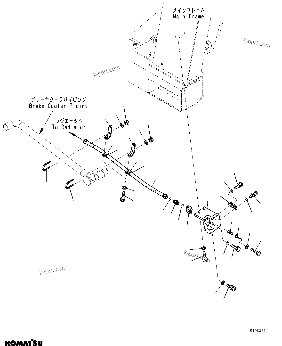 Komatsu parts book diagram for HD785-7 S/N 37001-UP: COOLANT QUICK CHARGE UNIT, (#30001-35085)