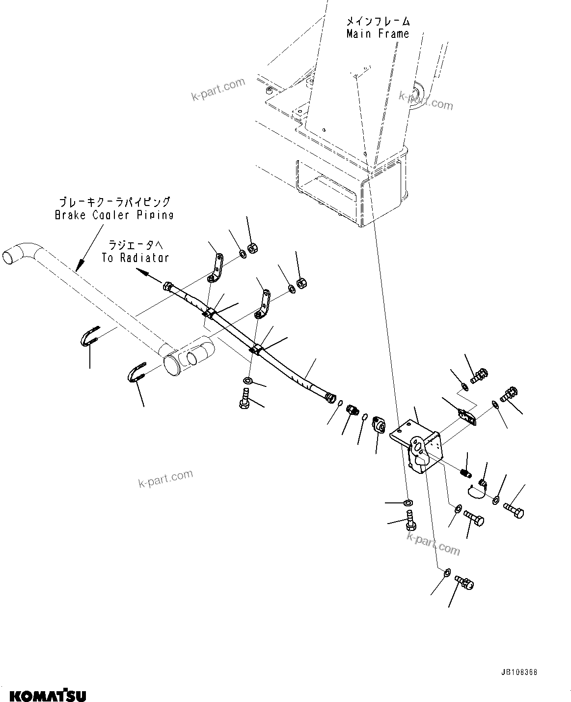 Komatsu parts book diagram for HD785-7 S/N 37001-UP: COOLANT QUICK CHARGE UNIT, (#35086-35150)