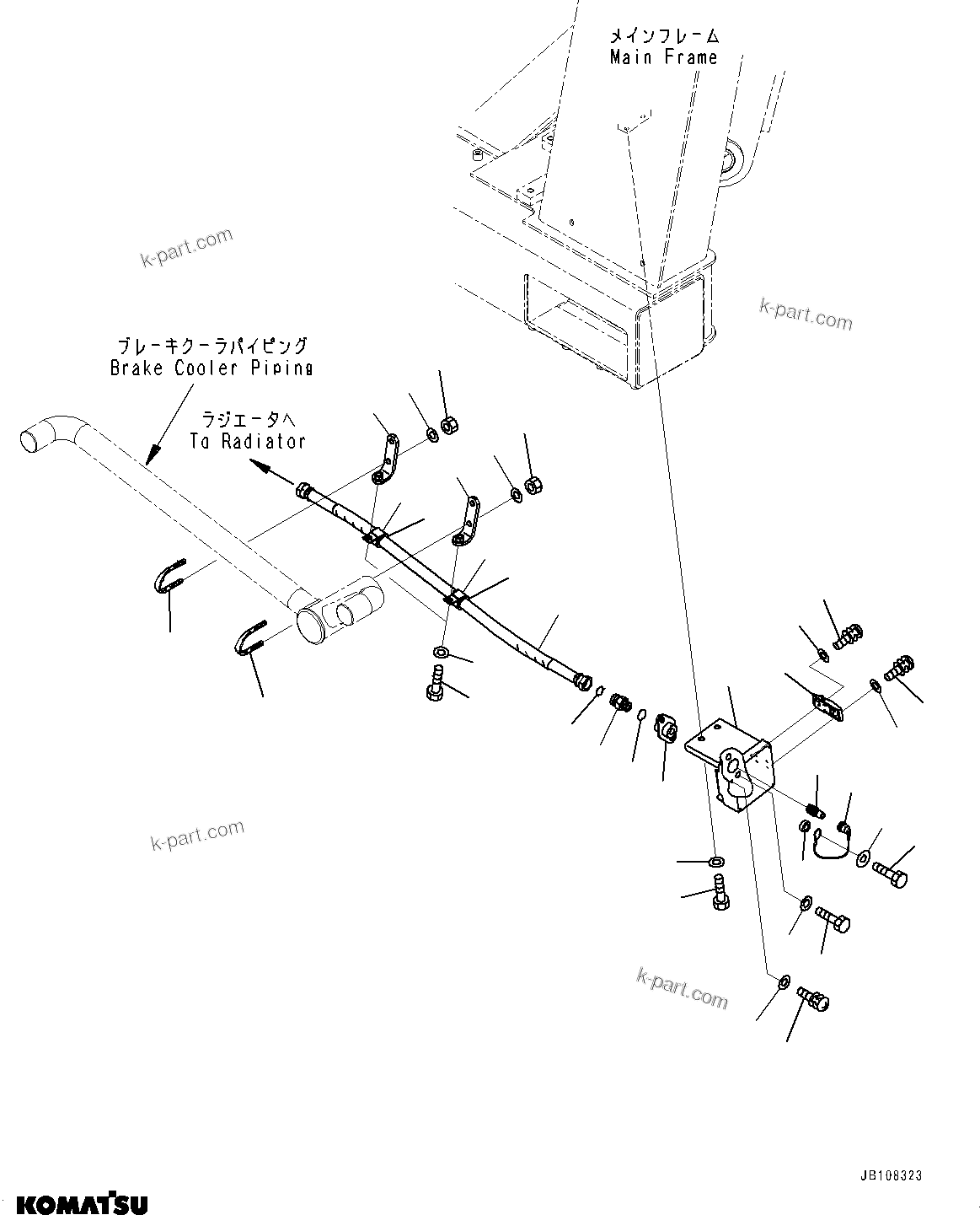 Komatsu parts book diagram for HD785-7 S/N 37001-UP: COOLANT QUICK CHARGE UNIT, (#35151-)