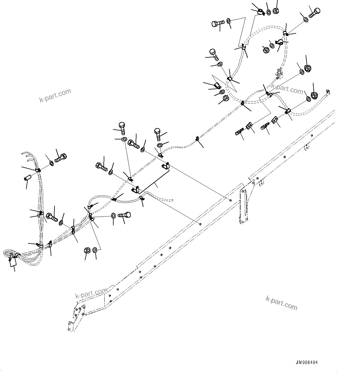 Komatsu parts book diagram for HD785-7 S/N 37001-UP: PARTS FOR SANDY AND DUSTY TERRAIN ARRANGEMENT, MOUNTING PARTS(#31143-)
