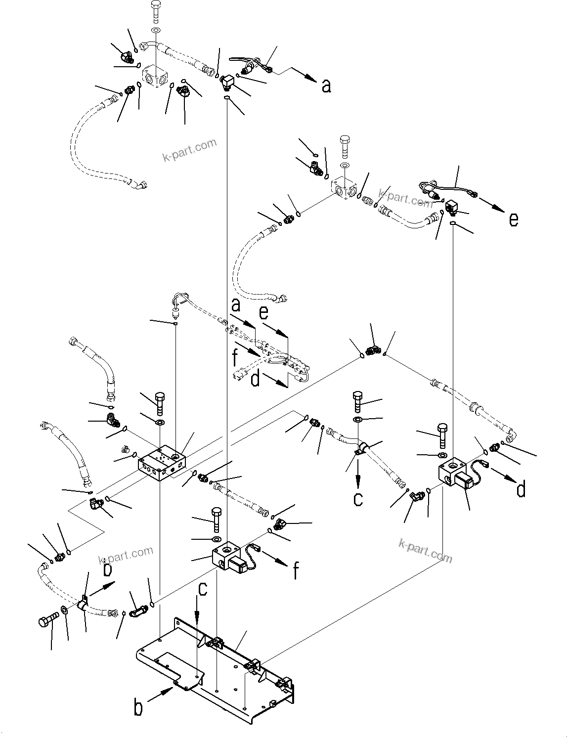 Komatsu parts book diagram for HD785-7 S/N 37001-UP: AUTO SPIN REGULATOR (ASR), VALVE (1/2)(#30001-)
