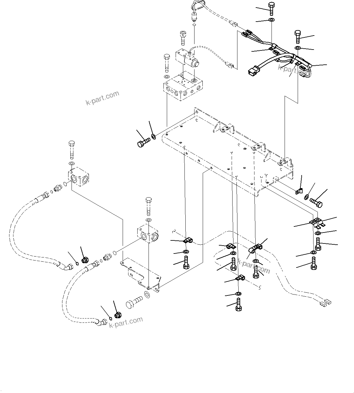 Komatsu parts book diagram for HD785-7 S/N 37001-UP: AUTO SPIN REGULATOR (ASR), WIRING HARNESS (2/2)(#30001-)