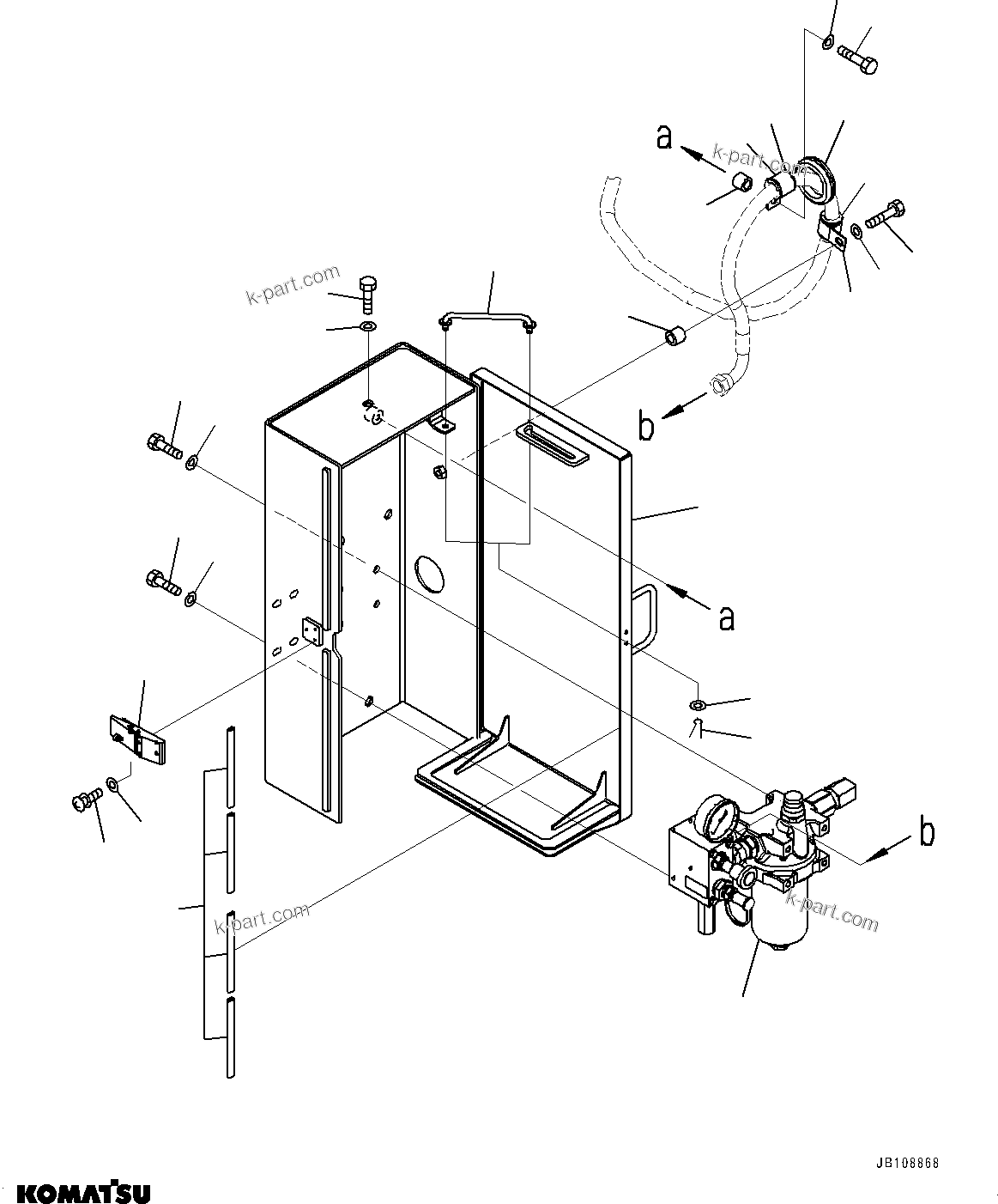 Komatsu parts book diagram for HD785-7 S/N 37001-UP: AUTO-GREASING SYSTEM, REFILL BOX(#33246-)