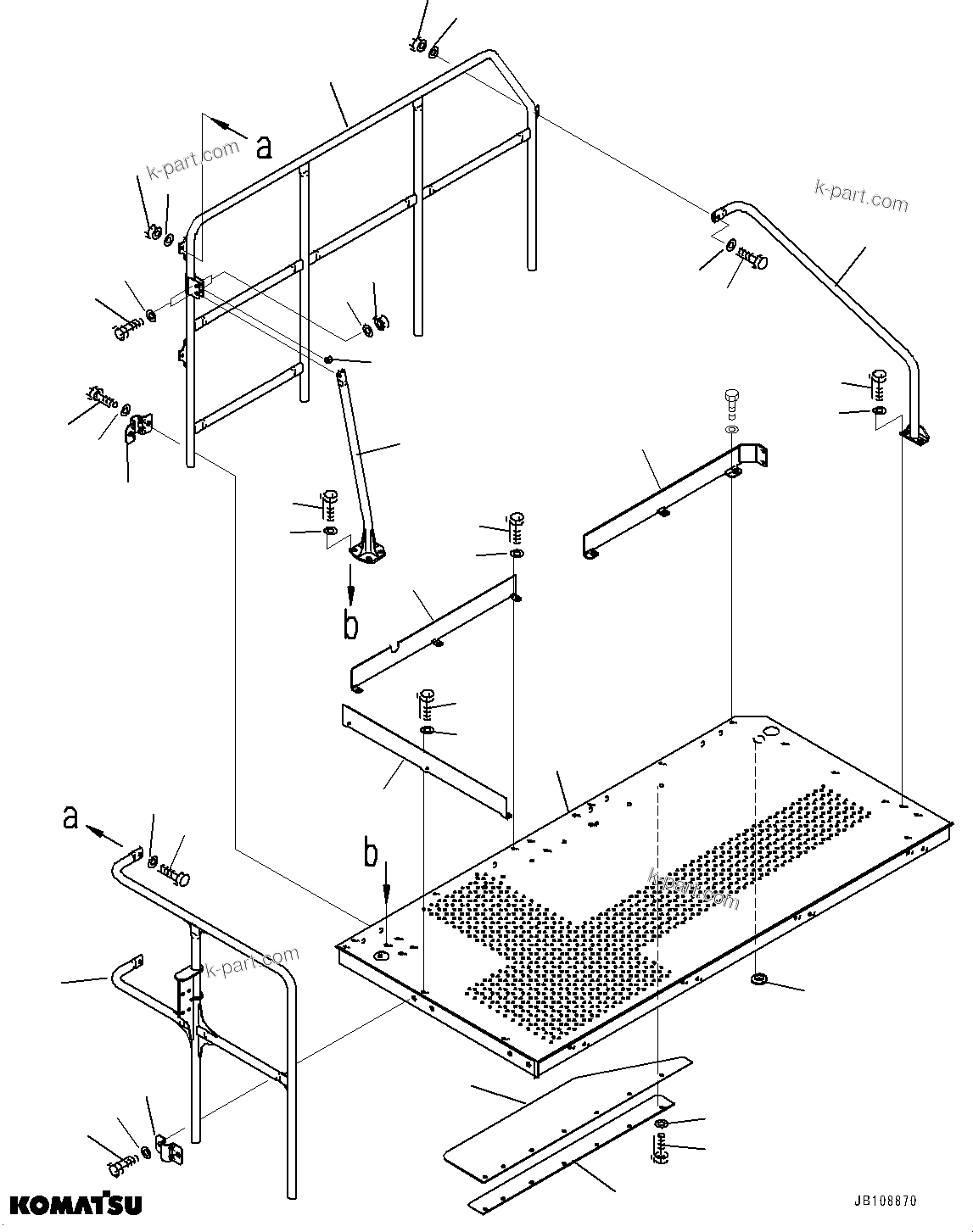 Komatsu parts book diagram for HD785-7 S/N 37001-UP: AUTO-GREASING SYSTEM, PLATFORM(#33246-)