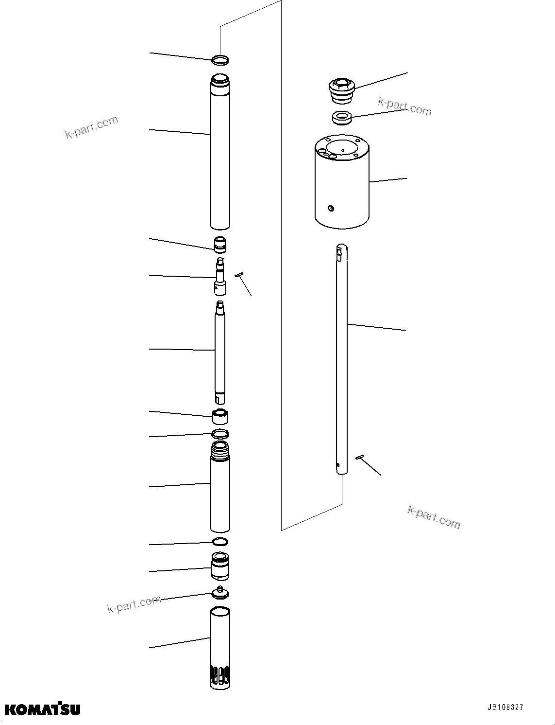 Komatsu parts book diagram for HD785-7 S/N 37001-UP: AUTO-GREASING SYSTEM, INNER PARTS, GREASE PUMP (3/3)(#33246-)