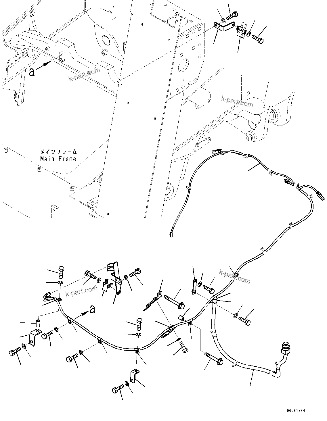 Komatsu parts book diagram for HD785-7 S/N 37001-UP (-40 deg C Spec.): ENGINE RELATED PARTS, OIL PAN HEATER(#37001-)
