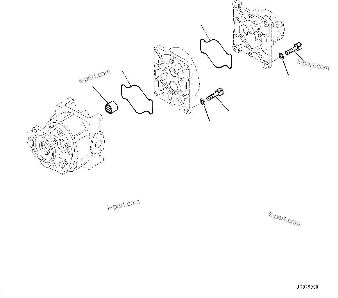 Komatsu parts book diagram for HD785-7 S/N 37001-UP (-40 deg C Spec.): TORQUE CONVERTER AND TRANSMISSION, COUPLING (1/2)(#30001-)