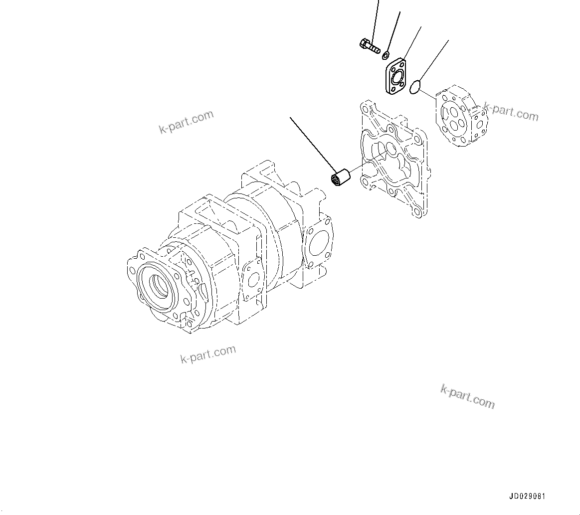 Komatsu parts book diagram for HD785-7 S/N 37001-UP (-40 deg C Spec.): TORQUE CONVERTER AND TRANSMISSION, COUPLING (2/2)(#30001-)