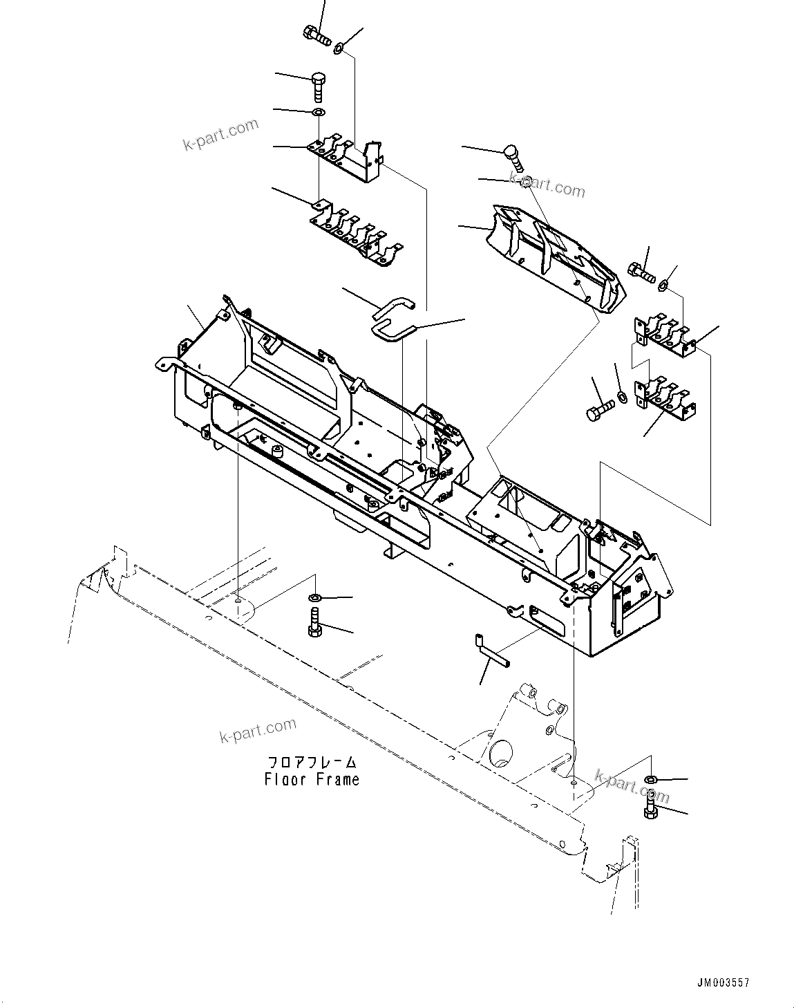 Komatsu parts book diagram for HD785-7 S/N 37001-UP (-40 deg C Spec.): CAB, DASHBOARD(#37001-)