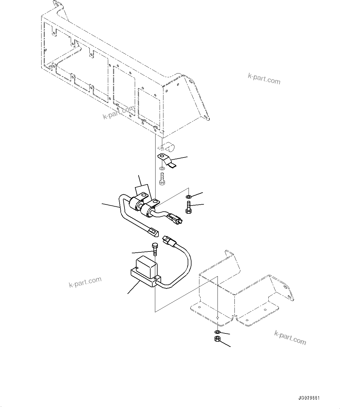 Komatsu parts book diagram for HD785-7 S/N 37001-UP (-40 deg C Spec.): CAB, ROLL OVER ANGLE SENSOR(#37001-)