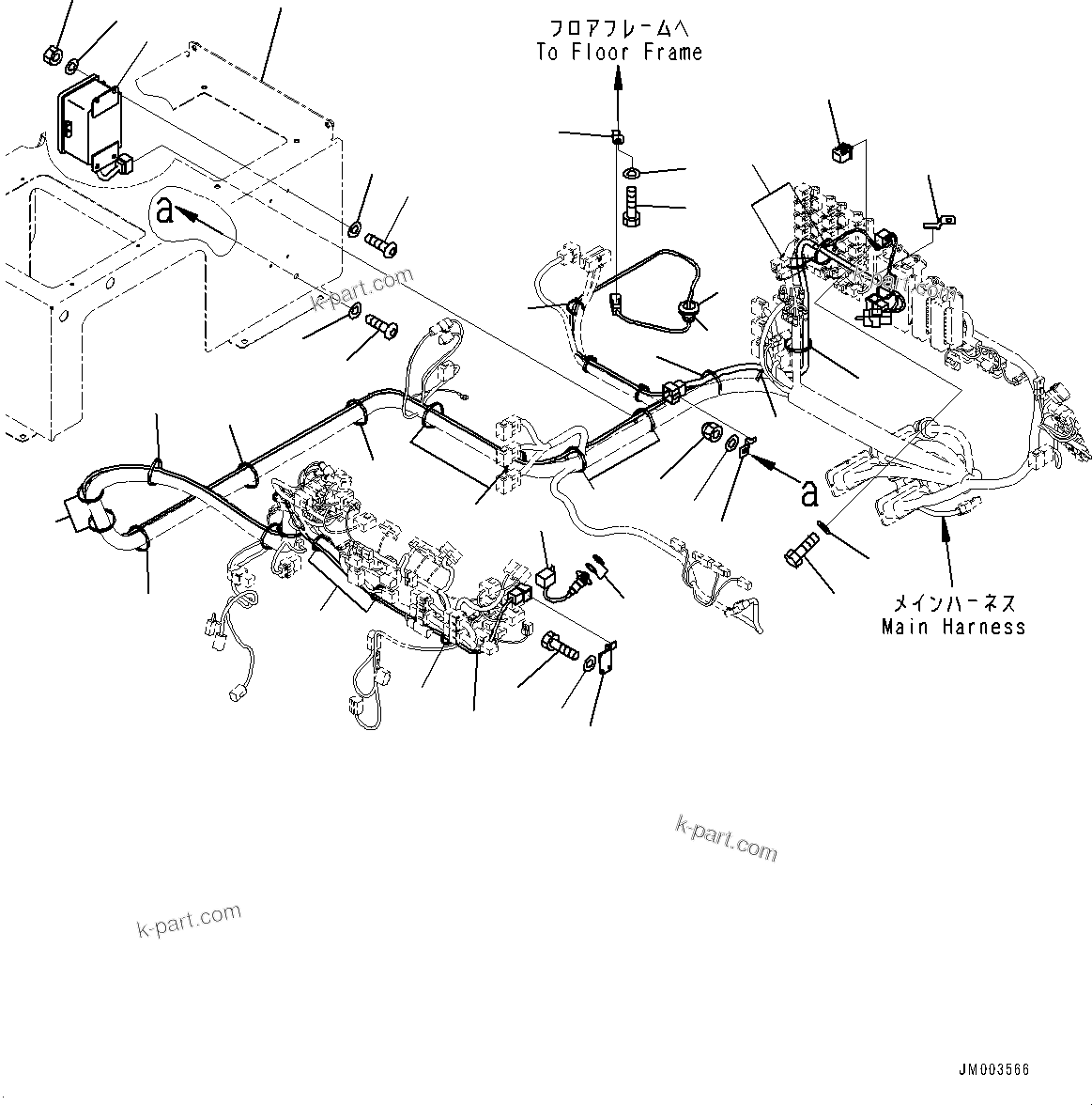 Komatsu parts book diagram for HD785-7 S/N 37001-UP (-40 deg C Spec.): CAB, AUTO-GREASING CONTROLLER(#37001-)