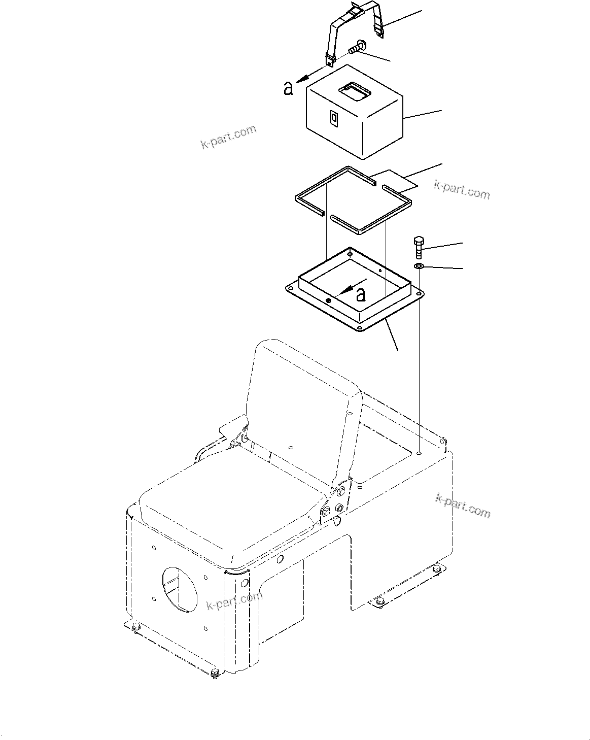 Komatsu parts book diagram for HD785-7 S/N 37001-UP (-40 deg C Spec.): FIRST AID BOX, (#30001-)