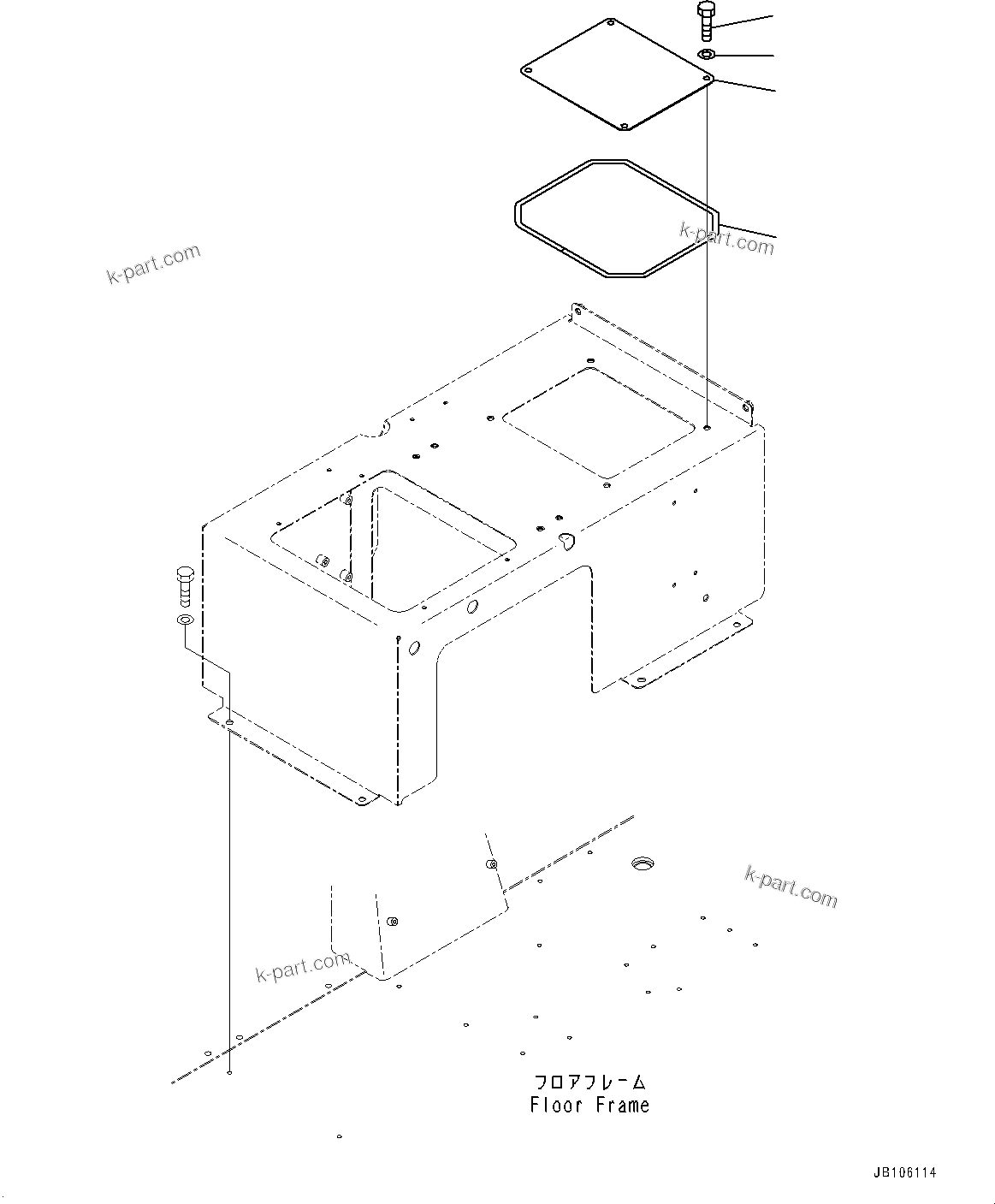 Komatsu parts book diagram for HD785-7 S/N 37001-UP (-40 deg C Spec.): KOMTRAX CONTROLLER, PLATE(#37001-)