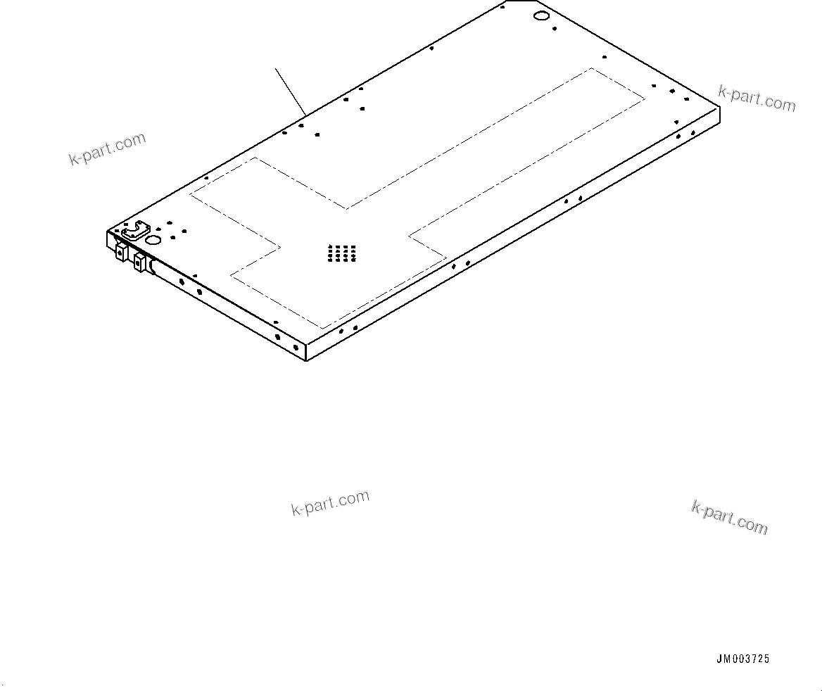Komatsu parts book diagram for HD785-7 S/N 37001-UP (-40 deg C Spec.): PLATFORM GROUP, PLATFORM, R.H.(#30001-)