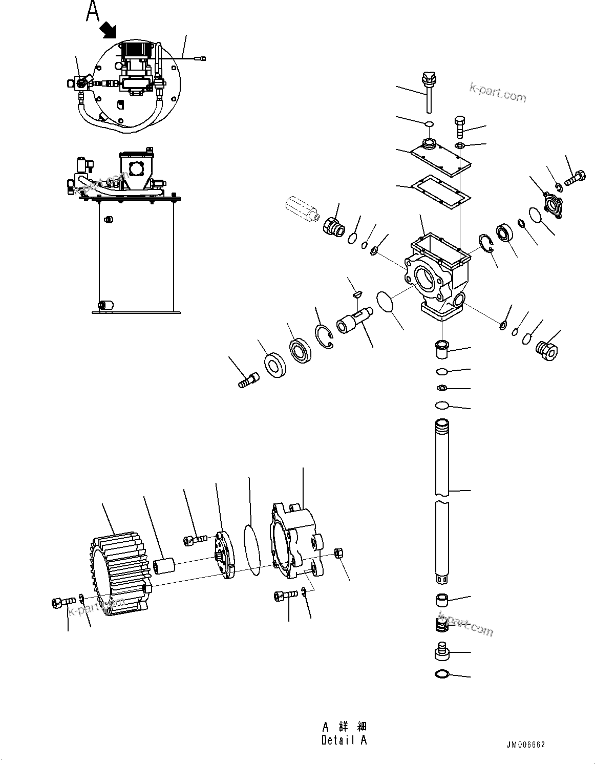 Komatsu parts book diagram for HD785-7 S/N 37001-UP (-40 deg C Spec.): PLATFORM GROUP, AUTO-GREASING PUMP (3/3)(#30001-30922)
