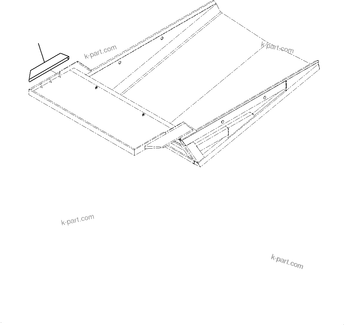 Komatsu parts book diagram for HD785-7 S/N 37001-UP (-40 deg C Spec.): PLATFORM GUARD, (#30001-)