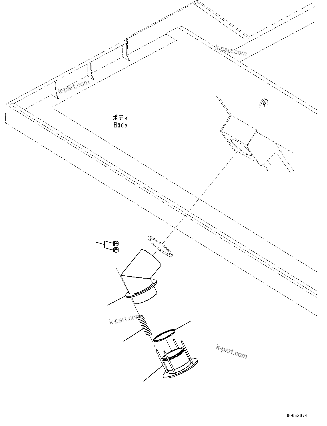 Komatsu parts book diagram for HD785-7 S/N 37001-UP (-40 deg C Spec.): ENGINE EXHAUST GAS BOX RELATED PARTS, (#30001-)