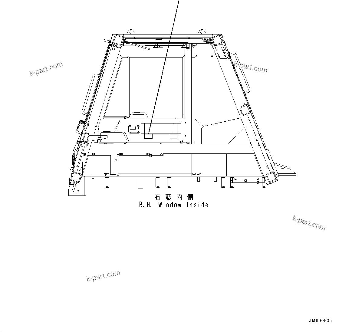 Komatsu parts book diagram for HD785-7 S/N 37001-UP (-40 deg C Spec.): CAUTION PLATES, KOMTRAX, (#30001-)