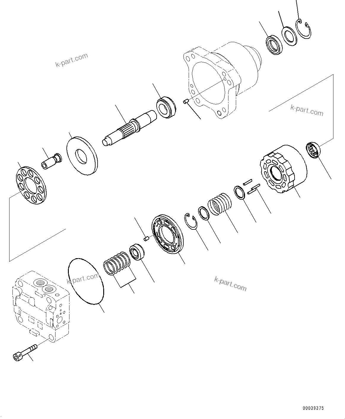 Komatsu parts book diagram for PC490LC-11 S/N 87001-UP: COOLING SYSTEM, FAN MOTOR (2/3)(#85153-)