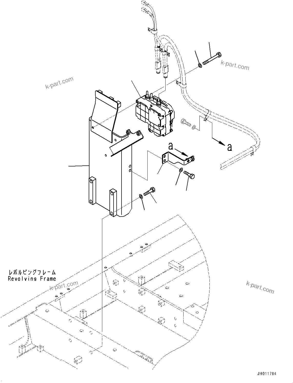 Komatsu parts book diagram for PC490LC-11 S/N 87001-UP: DEF PIPING, SUPPLY MODULE MOUNTING(#85001-)