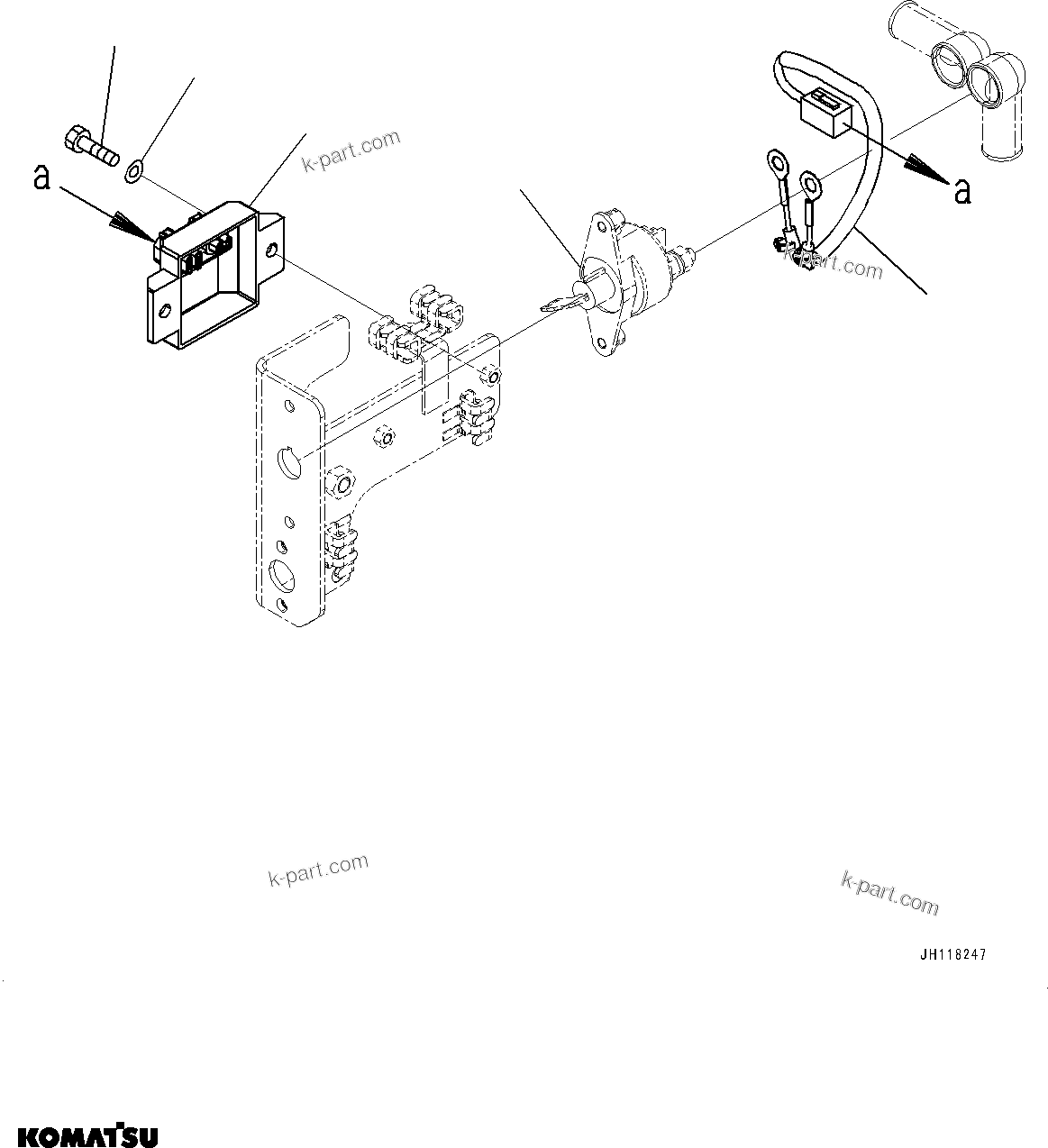 Komatsu parts book diagram for PC490LC-11 S/N 87001-UP: ELECTRIC WIRING HARNESS, DEF KEEP ALIVE(#87001-)