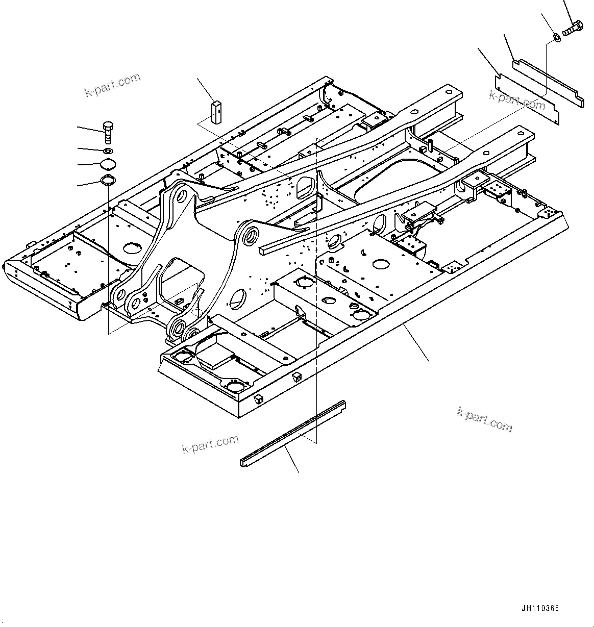 Komatsu parts book diagram for PC490LC-11 S/N 87001-UP: REVOLVING FRAME, FRAME(#86055-)